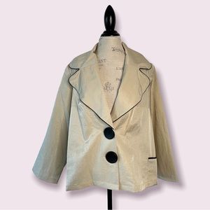 NWT Vintage Two Big Button Front Blazer 1X